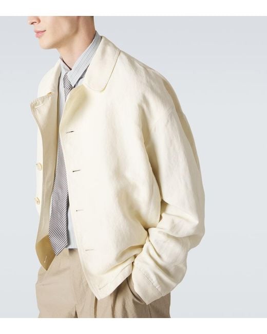 Giorgio Armani White Archivio Blouson Jacket for men