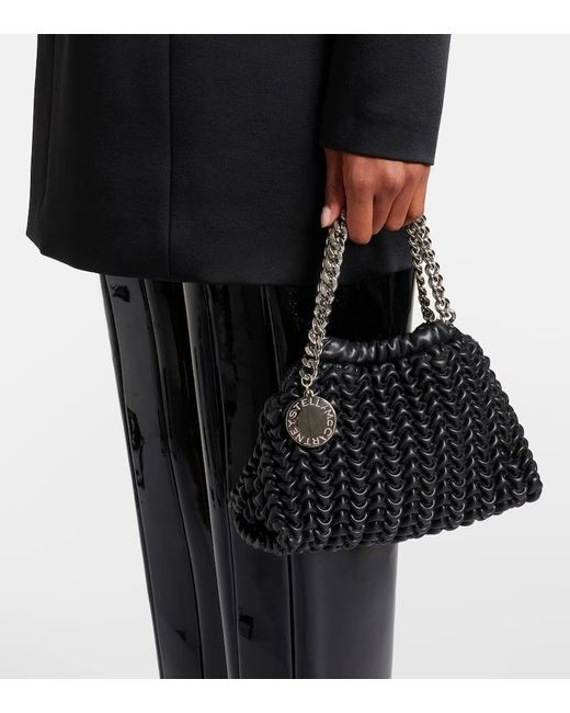 Stella McCartney Black Schultertasche Falabella Small