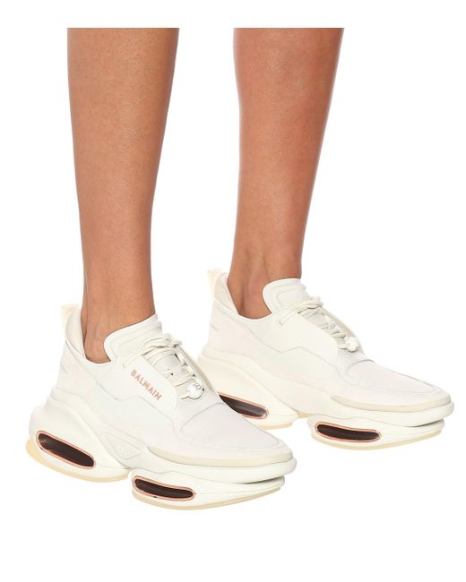 balmain white sneakers women's