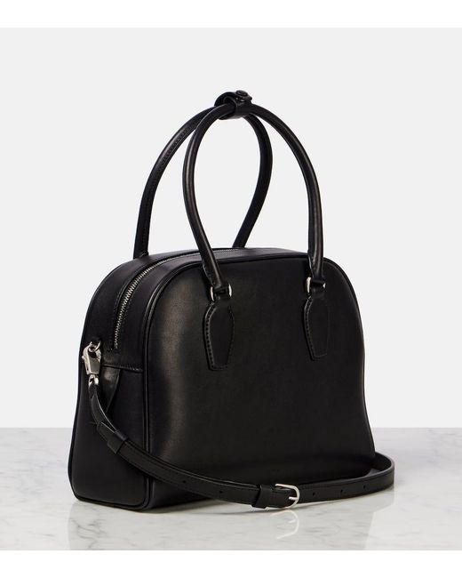 The Row Black Tote India 10.00 Aus Leder