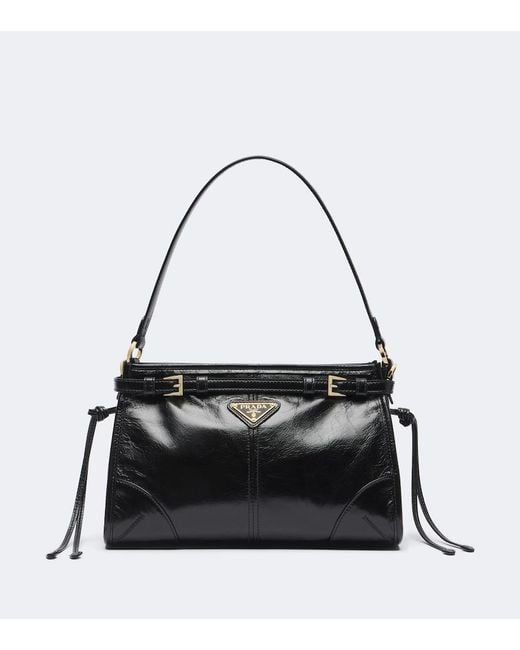 Prada Black Bonnie Small Leather Shoulder Bag