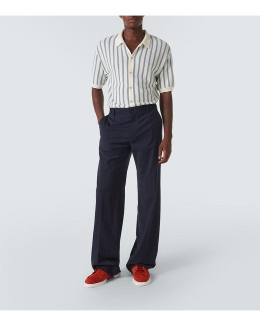 Christian Louboutin Red Suede Lace-Up Low-Top Sneakers for men