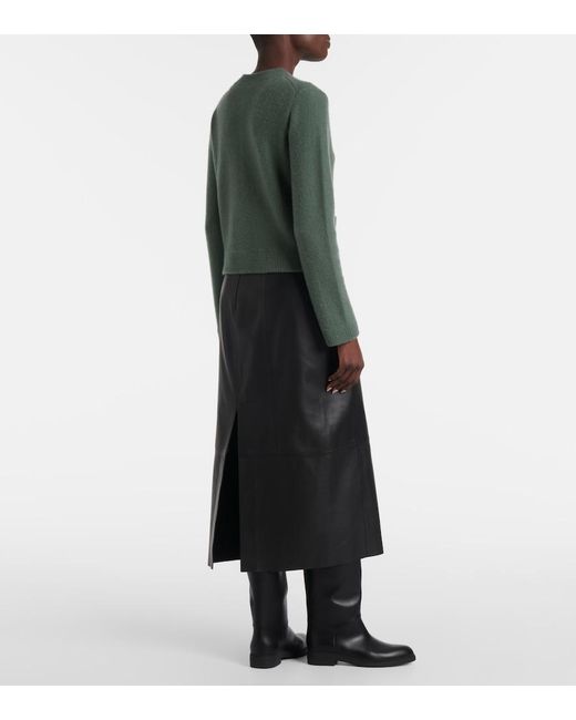 Vince Green Shrunken Boiled Knitted Jacket