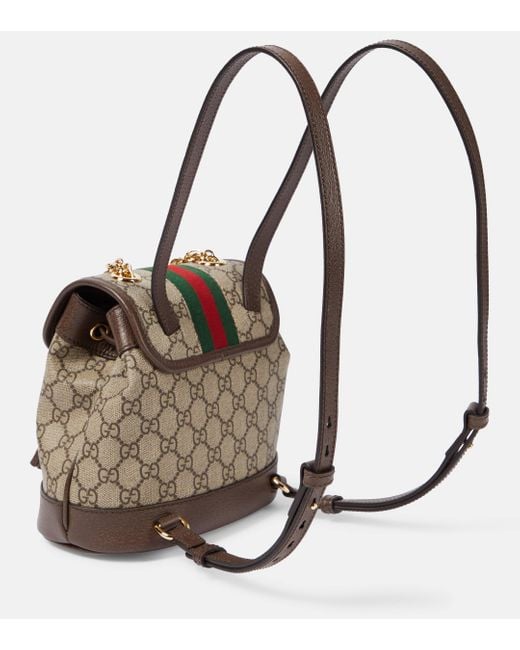 Gucci Brown Ophidia Medium GG Canvas Backpack