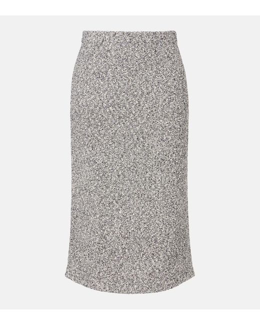 Tory Burch Gray Tweed Pencil Skirt