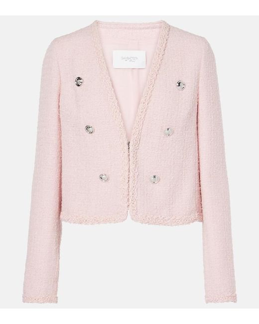 Giambattista Valli Pink Jacke Aus Tweed