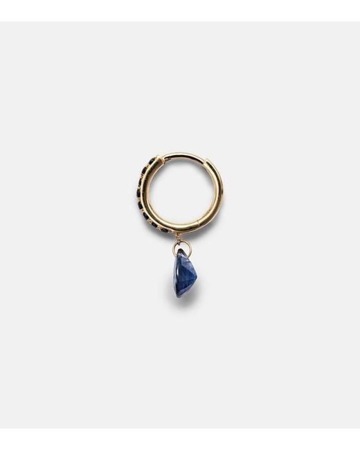 PERSÉE Blue Persee 18kt Gold Single Earring With Sapphire And Topaz