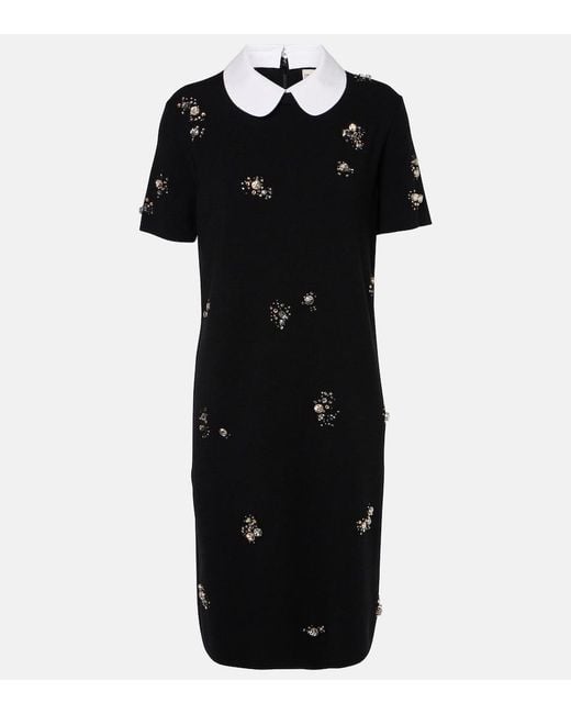Tory Burch Black Wool Dress