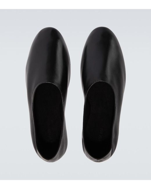 Fear Of God Black Ballerino Leather Slip-On Shoes for men