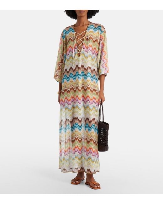 Missoni Metallic Zigzag Beach Cover-Up