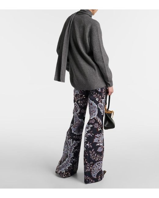Etro Gray Cashmere Sweater