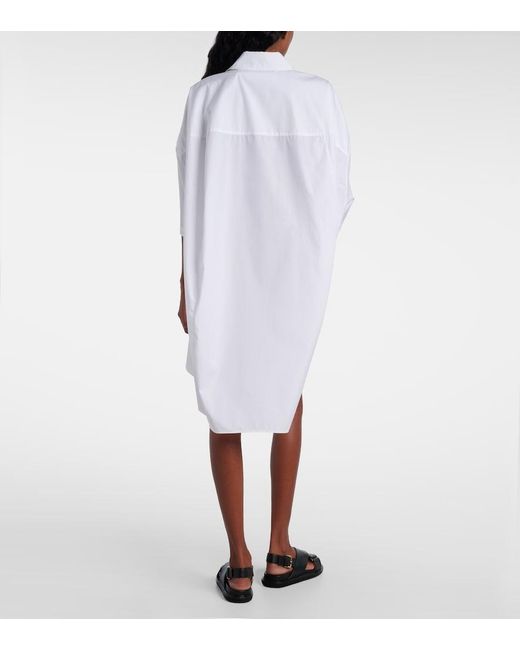 Marni White Cotton Shirt Dress
