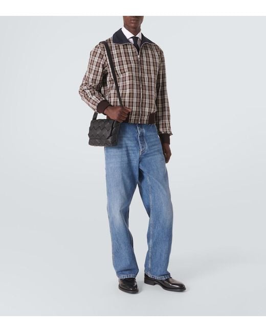 Bottega Veneta Black Diago Bag for men