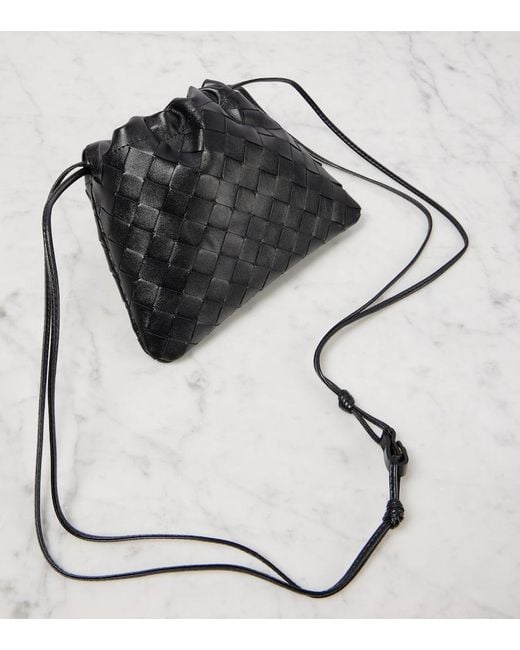 Borsa A Tracolla Dustbag Small di Bottega Veneta in Black