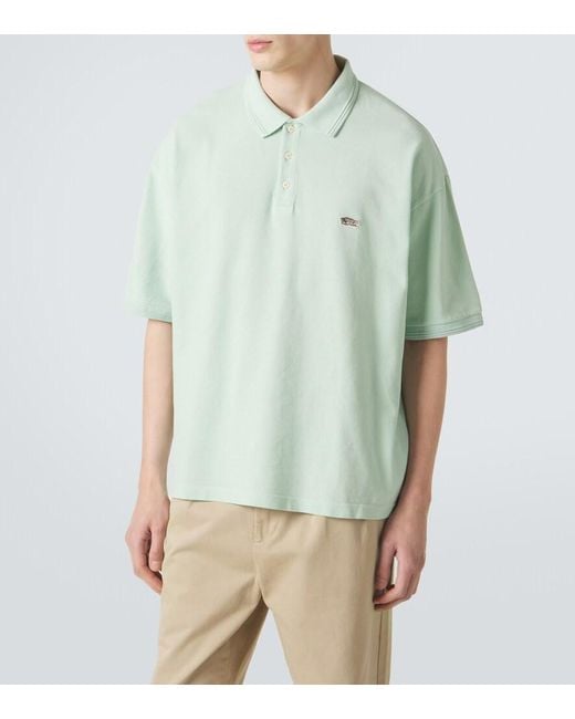 Visvim Blue Mondo Weller Cotton Pique Polo Shirt for men