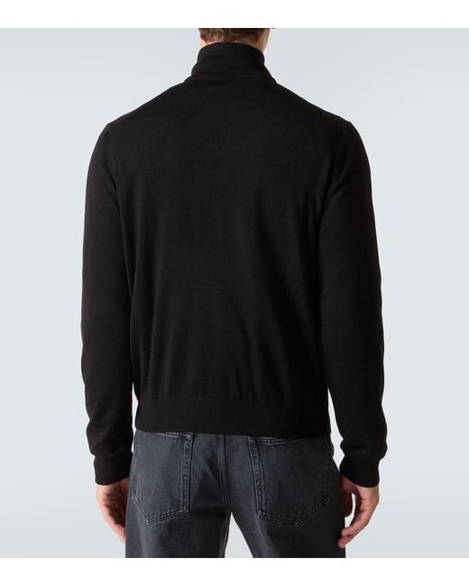 Prada Wendbare Jacke Aus Schurwolle Und Re-Nylon in Black für Herren