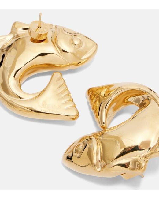 Jacquemus White Poisson Earrings