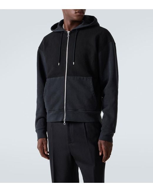 Our Legacy Black Rascal Cotton Fleece Zip-Up Hoodie for men