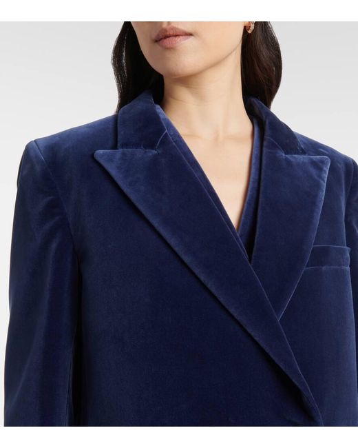 Blazé Milano Blue Jealousy Everynight Cotton Velvet Blazer