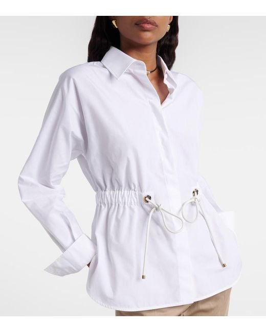 Max Mara White Tazzina Cotton Shirt