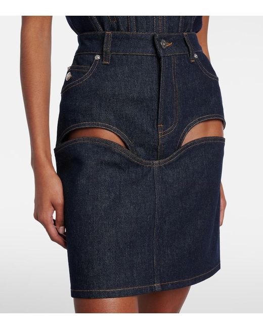 Jean Paul Gaultier Blue Denim Miniskirt