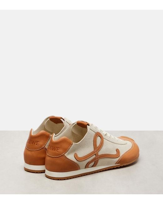 Loewe White Ballet Runner 2.0 Suede Sneakers