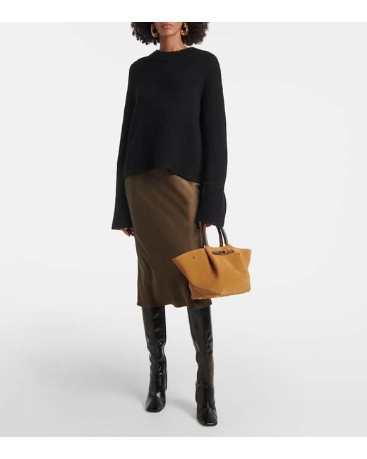 Sac New York Midi En Daim DeMellier London en coloris Brown