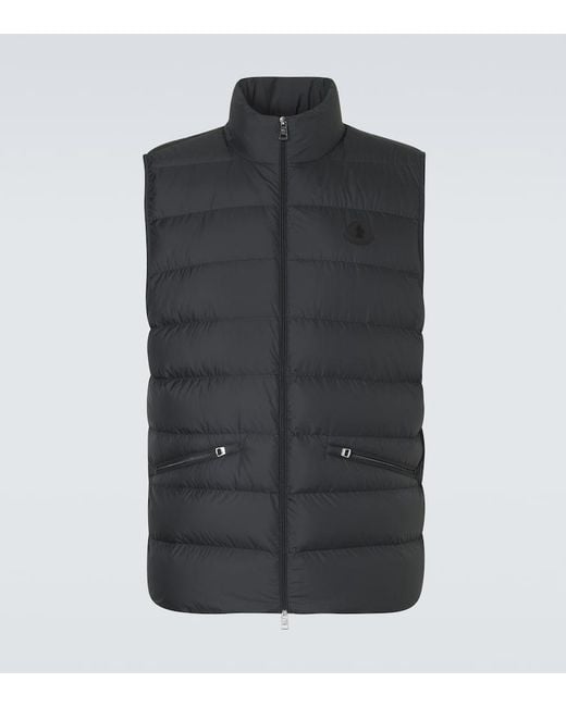 Moncler Black Lechtal Down Vest for men