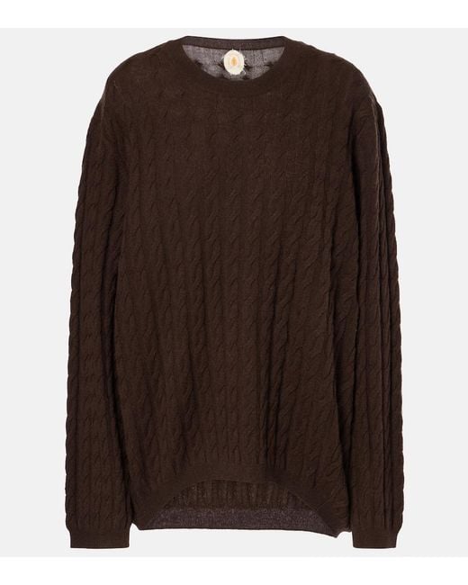 Jardin Des Orangers Brown Wool And Cashmere Sweater