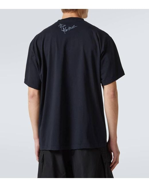 Balenciaga T-Shirt Kim K Aus Baumwoll-Jersey in Black für Herren