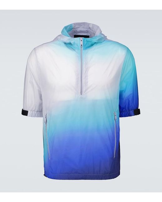 Prada Blue Short-Sleeved Lightweight Jacket for men