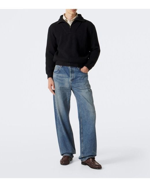Saint Laurent Brown Le Loafer Bateau Leather Boat Shoes for men