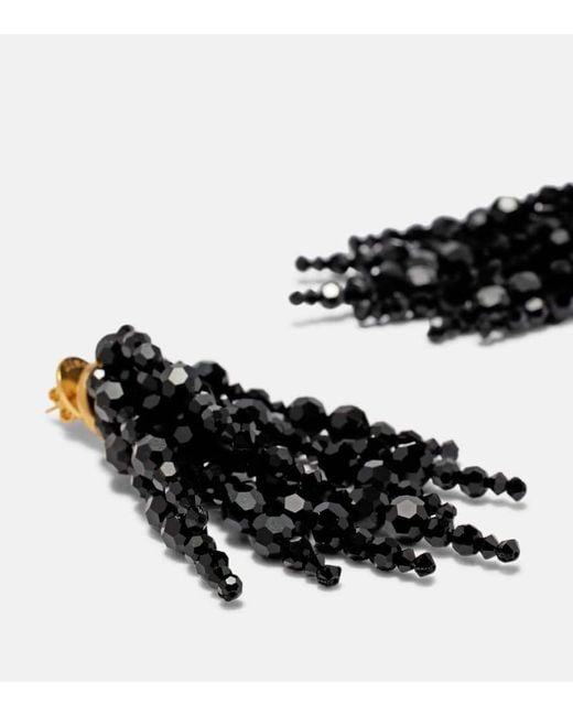 Simone Rocha Black Cascading Chandelier Drop Earrings