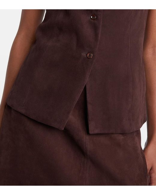 Stouls Brown Suede Casino Vest