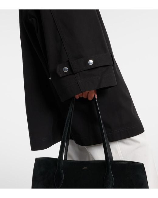 Totême  Black Oversized Cotton Coat