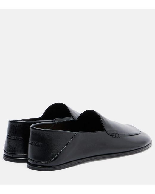 Calvin Klein Black Vela Leather Loafers