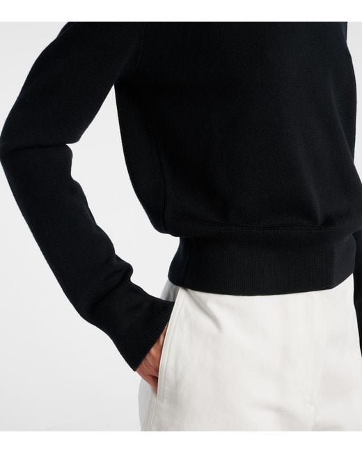 AMI Black Ami De Cour Wool Sweater