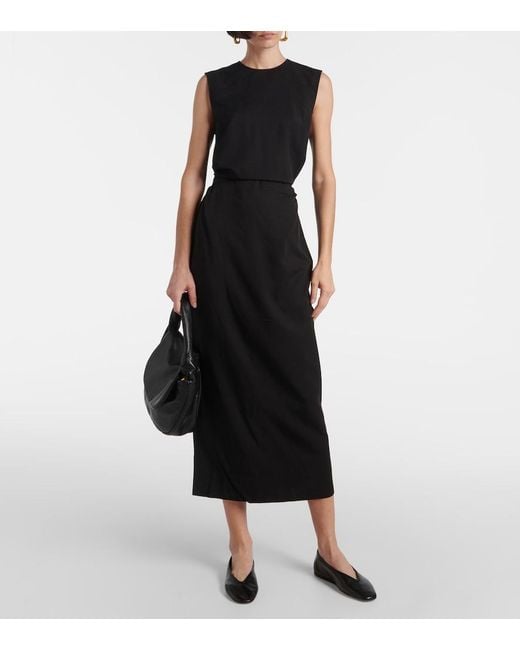Le Monde Beryl Black Luna Leather Ballet Flats