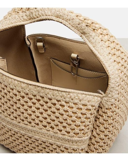 Totême  Natural Tote Bucket Petite Aus Haekelstrick