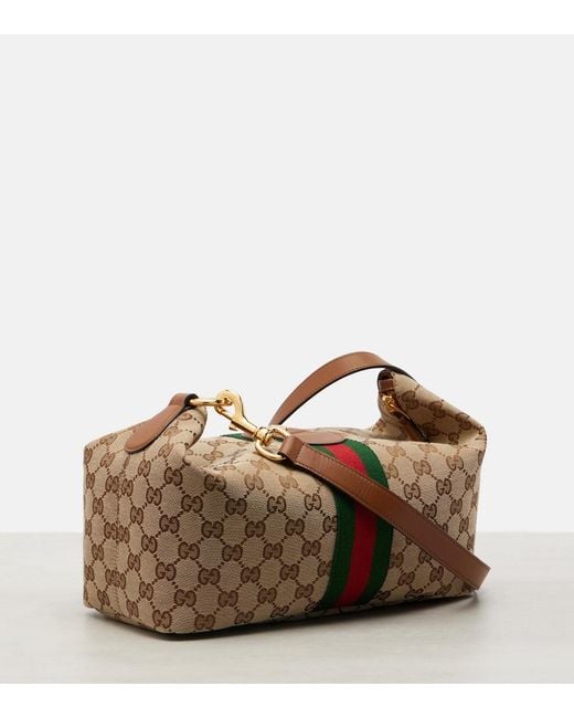Borsa Vanity Gg Canvas Medium di Gucci in Brown