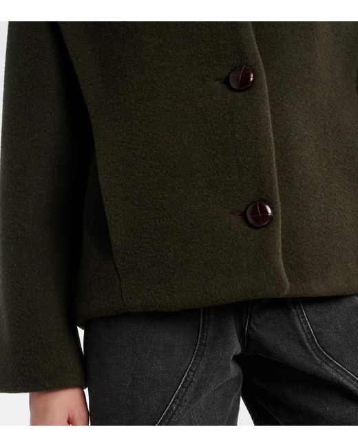 Isabel Marant Black Dyogo Wool-Blend Jacket