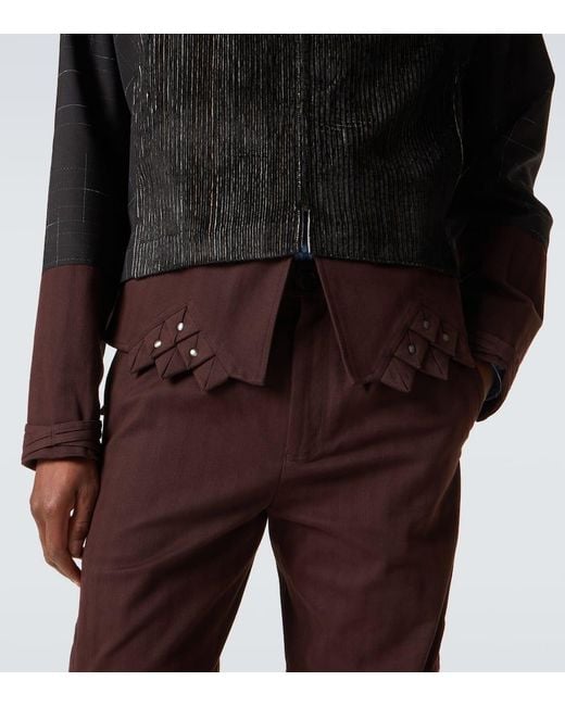 Kiko Kostadinov Black Estike Hooded Silk-Blend Jacket for men