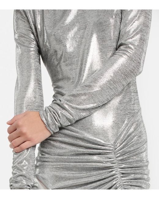 Alexandre Vauthier Gray Jersey Midi Dress