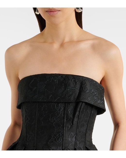 Rebecca Vallance Black Midikleid Esther