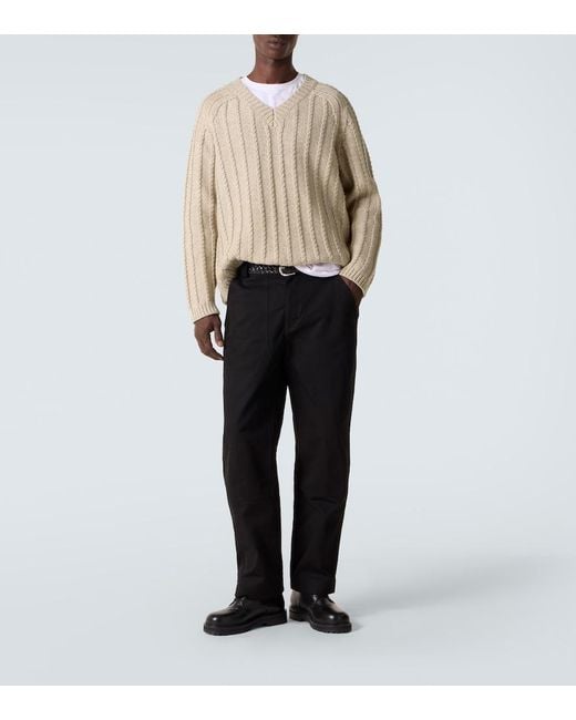 Studio Nicholson Natural X Aaron Levine Sussex Virgin Wool Sweater for men