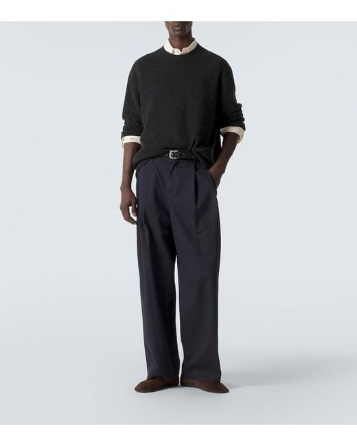 The Row Black Dumbo Cashmere Sweater for men
