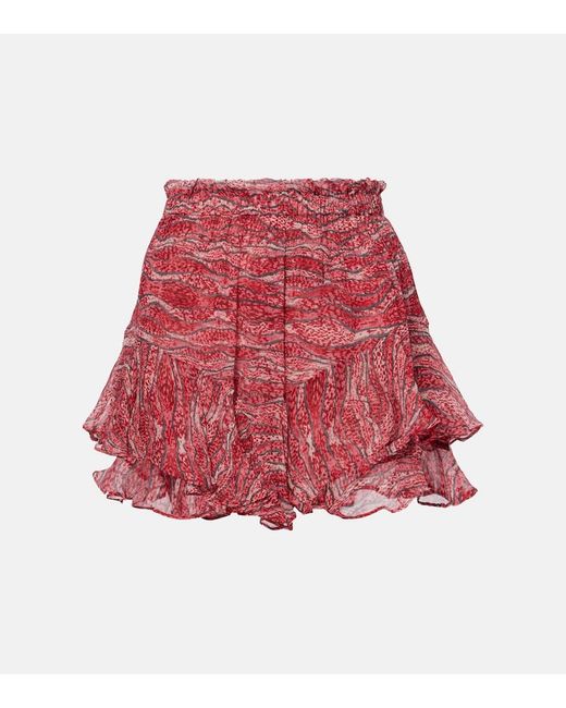 Isabel Marant Red Sornel Shorts