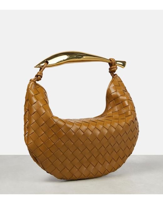 Bottega Veneta Brown Sardine Leather Tote Bag