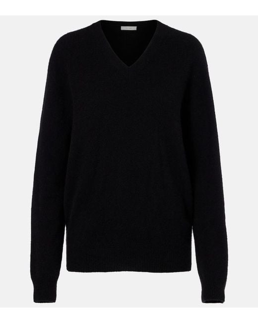 The Row Black Numi Cashmere Top