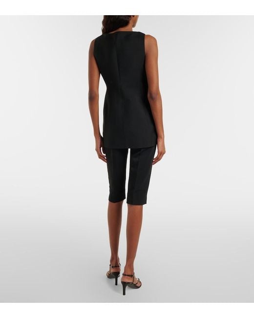 Rohe Black High-Rise Capri Pants